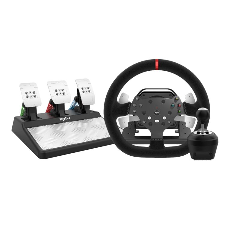 PXN V10 3-in-1 Force Feedback Steering Wheel Black
