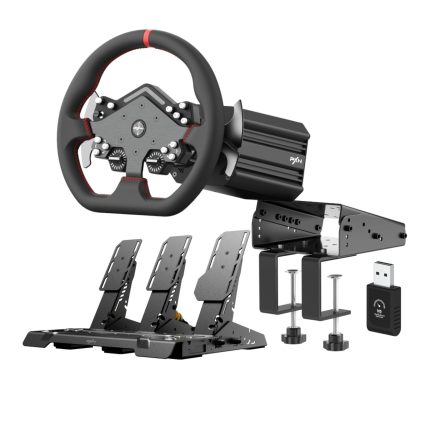 PXN V12 Lite Sim Racing Steering Wheel Bundle Black