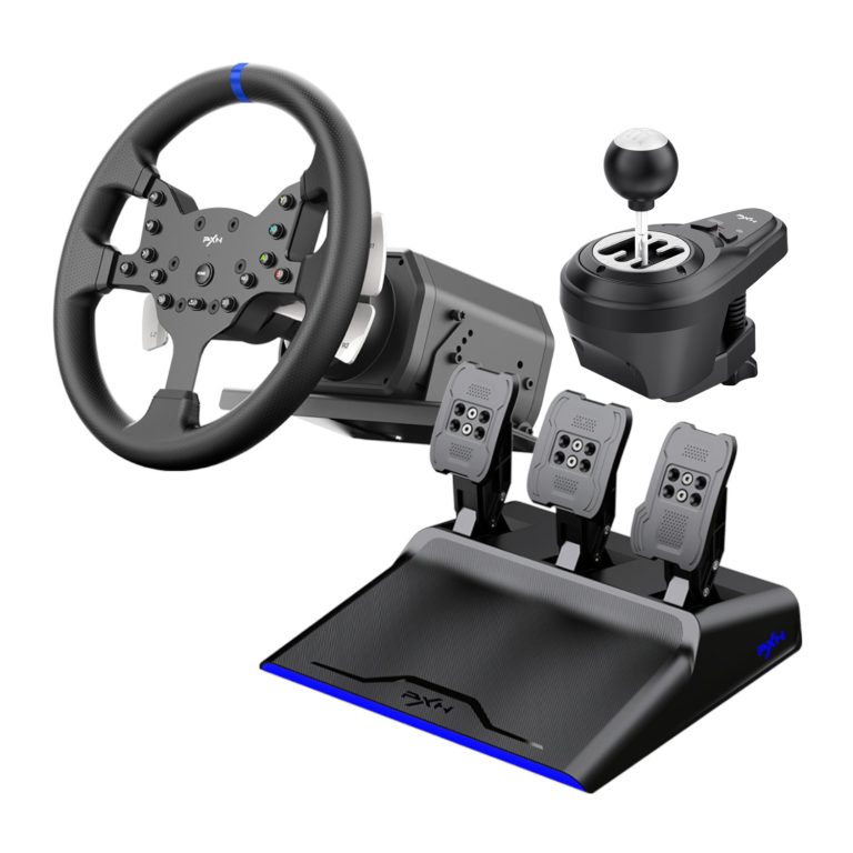PXN V99 Force Feedback Steering Wheel Black