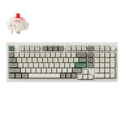 Keychron Q5M-M1 QMK/VIA Wireless Custom Keyboard - Shell White -