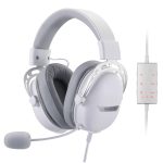 REDRAGON Over-Ear AURORA Gaming Headset - White White
