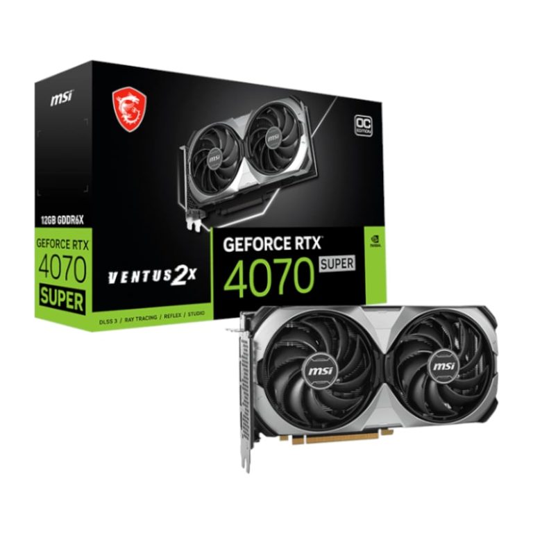 MSI Nvidia GeForce RTX 4070 Super Ventus 2x OC 12GB Graphics Card -