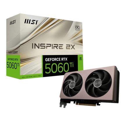 MSI GeForce RTX 5060 Ti 16GB INSPIRE 2X OC Graphics Card Gold