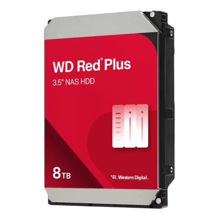 Western Digital Red Plus 8TB NAS HDD - Reliable 3.5" SATA Drive for NAS -