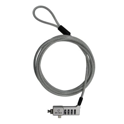 WINX Secure Max Universal Code Cable Lock Silver